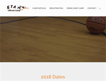 Tablet Screenshot of etaofficialscamp.com